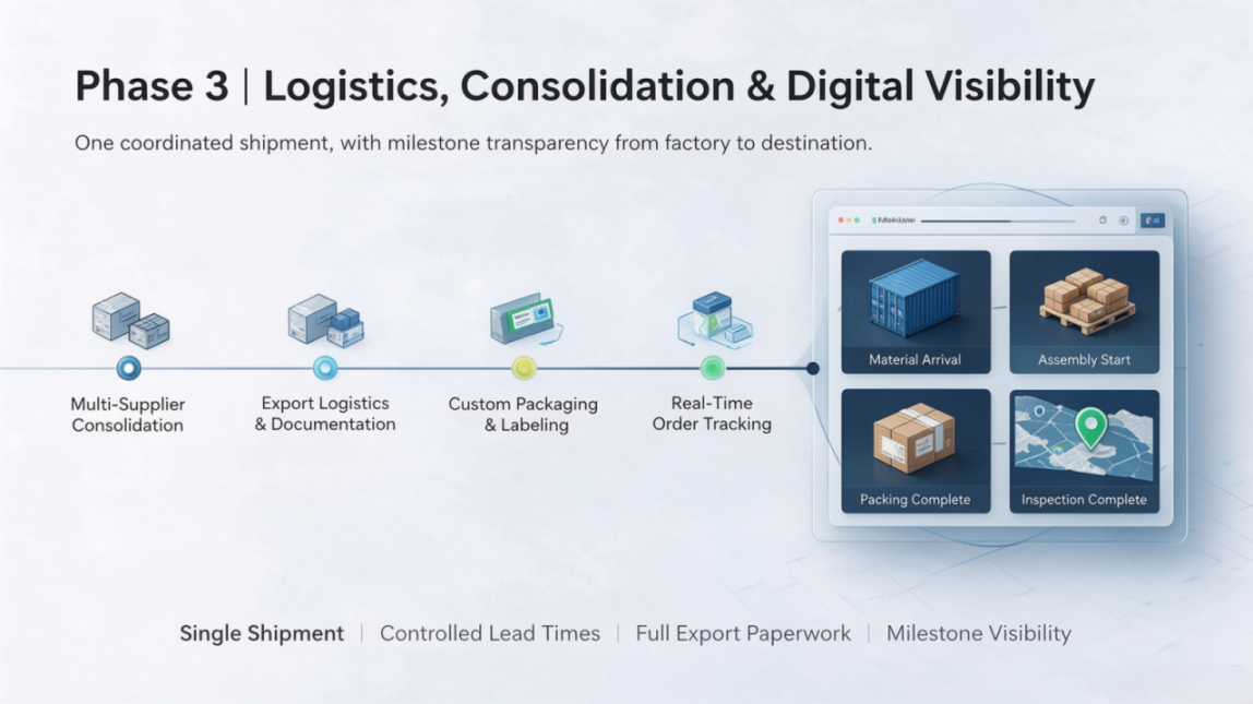 logistics, consolidation & digital visibility