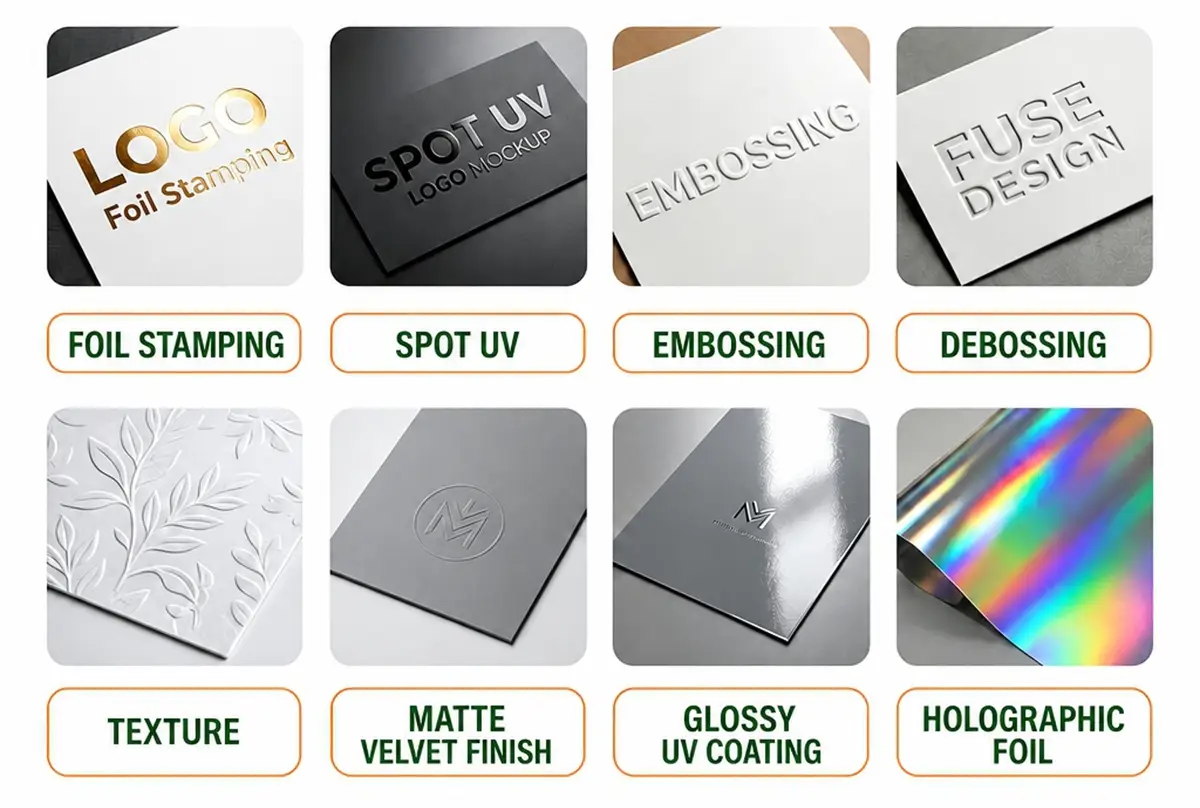 packaging finishing techniques box