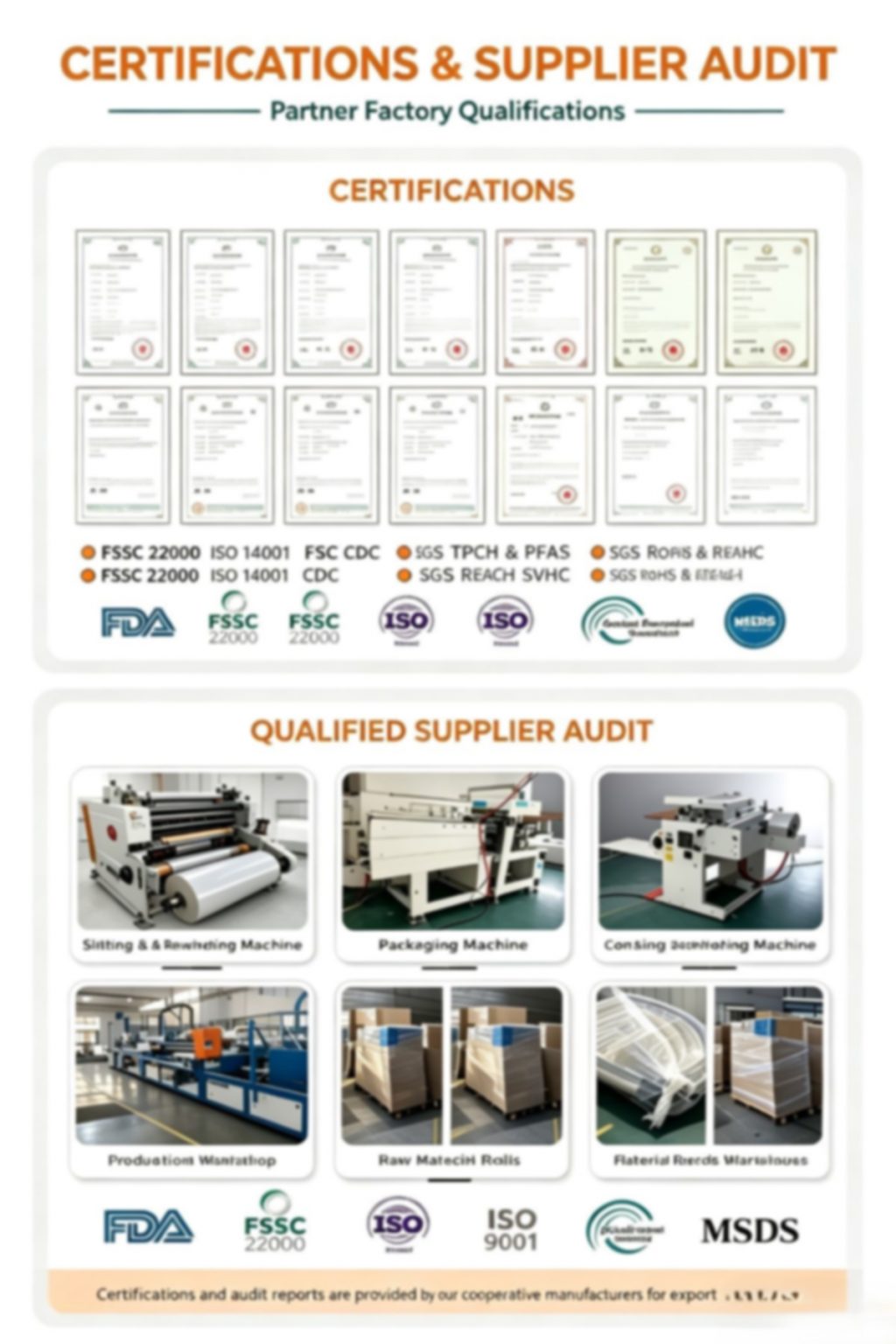 tuopo onsite factory audit cert equipment